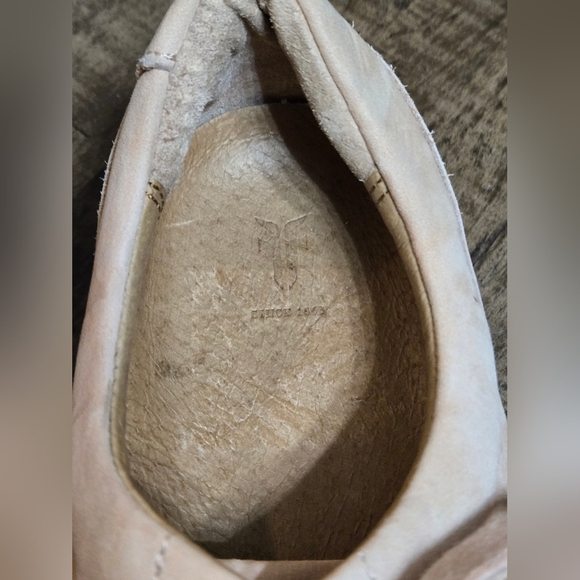 Frye Ivy Low Lace Sneakers in Blush Pink Leather Size 9 Pre-Owned - Picture 6 of 14